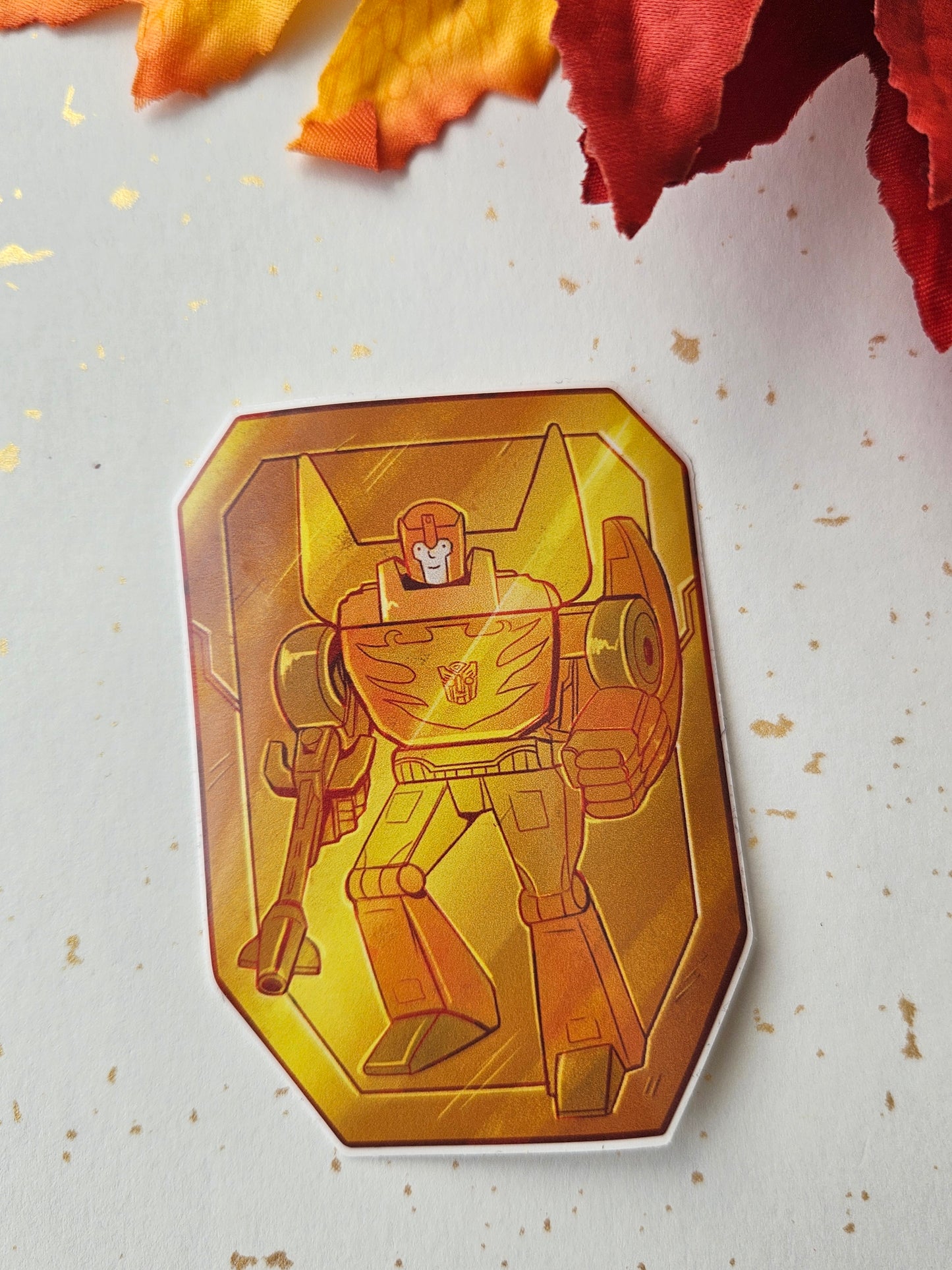 Rodimus Holo Badge & Sticker