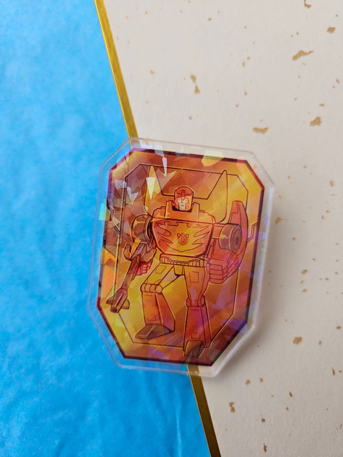 Rodimus Holo Badge & Sticker