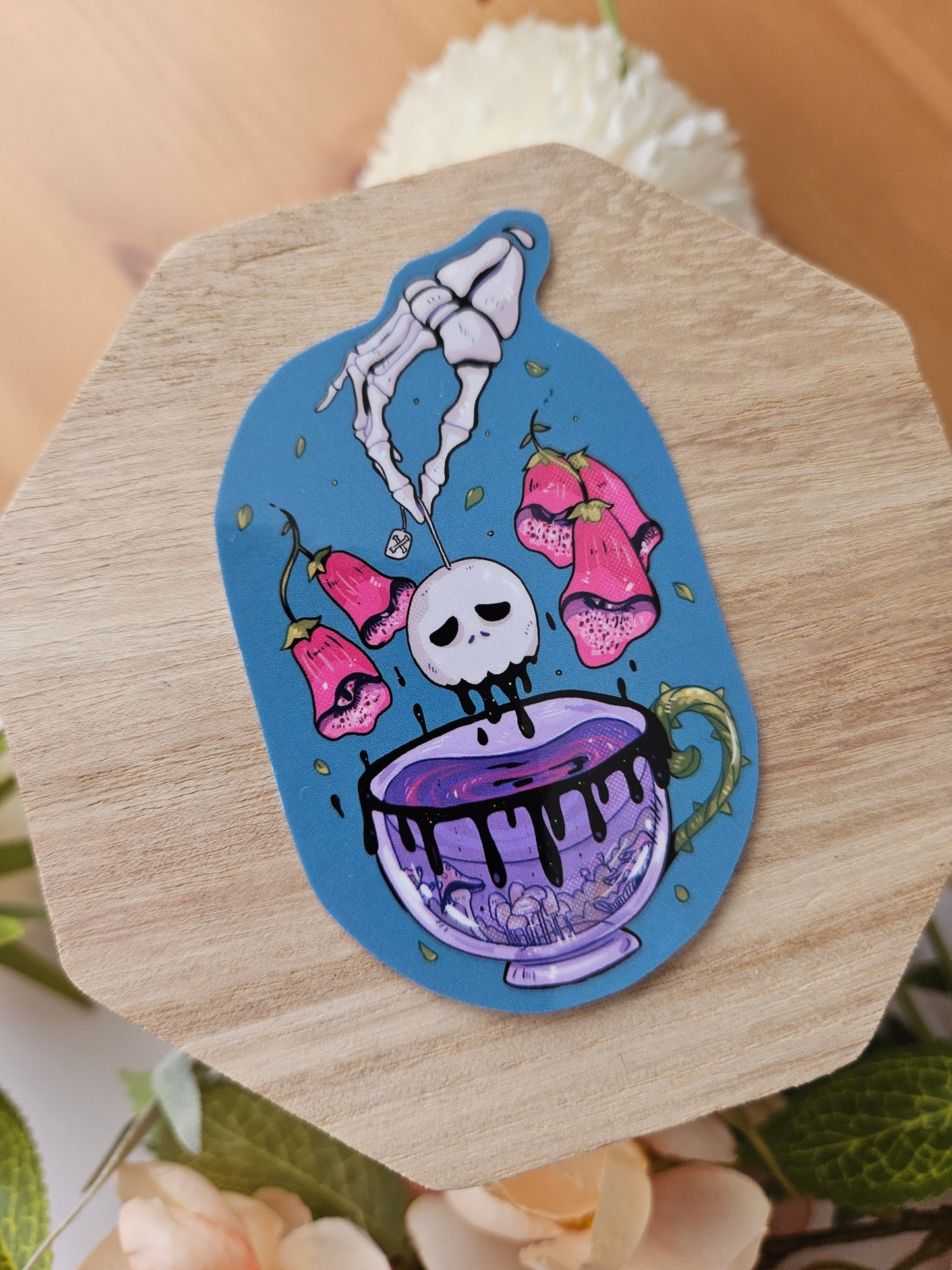 Tea themed stickers