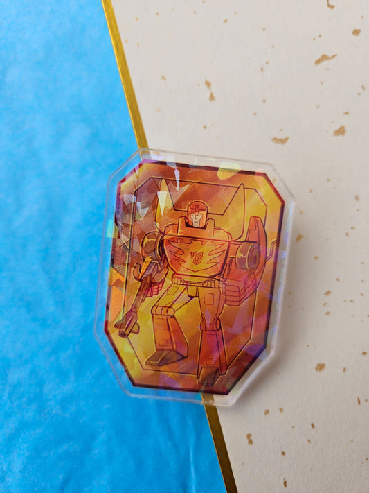 Rodimus Holo Badge & Sticker