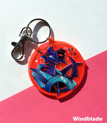 Florescent Pink Charms